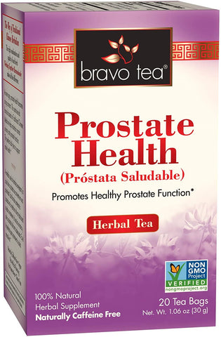 Bravo Tea - 100% Natural Prostate Health Herbal Tea - 20 Tea Bags