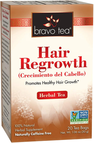 Bravo Tea - 100% Natural Hair Regrowth Herbal Tea - 20 Tea Bags