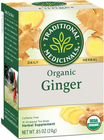 Traditional Medicinals Organic Ginger Herbal Tea, 16 Count (Pack of 1)