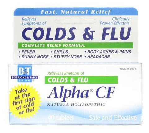 BOERICKE & TAFEL - Alpha CF Colds & Flu - 40 Tablets